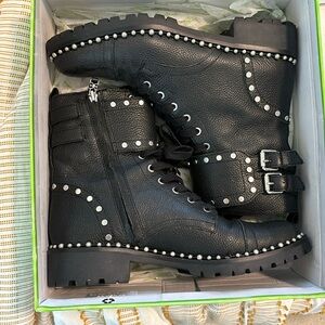Sam Edelman Jennifer Studded Black boots Size 8.5 Women’s